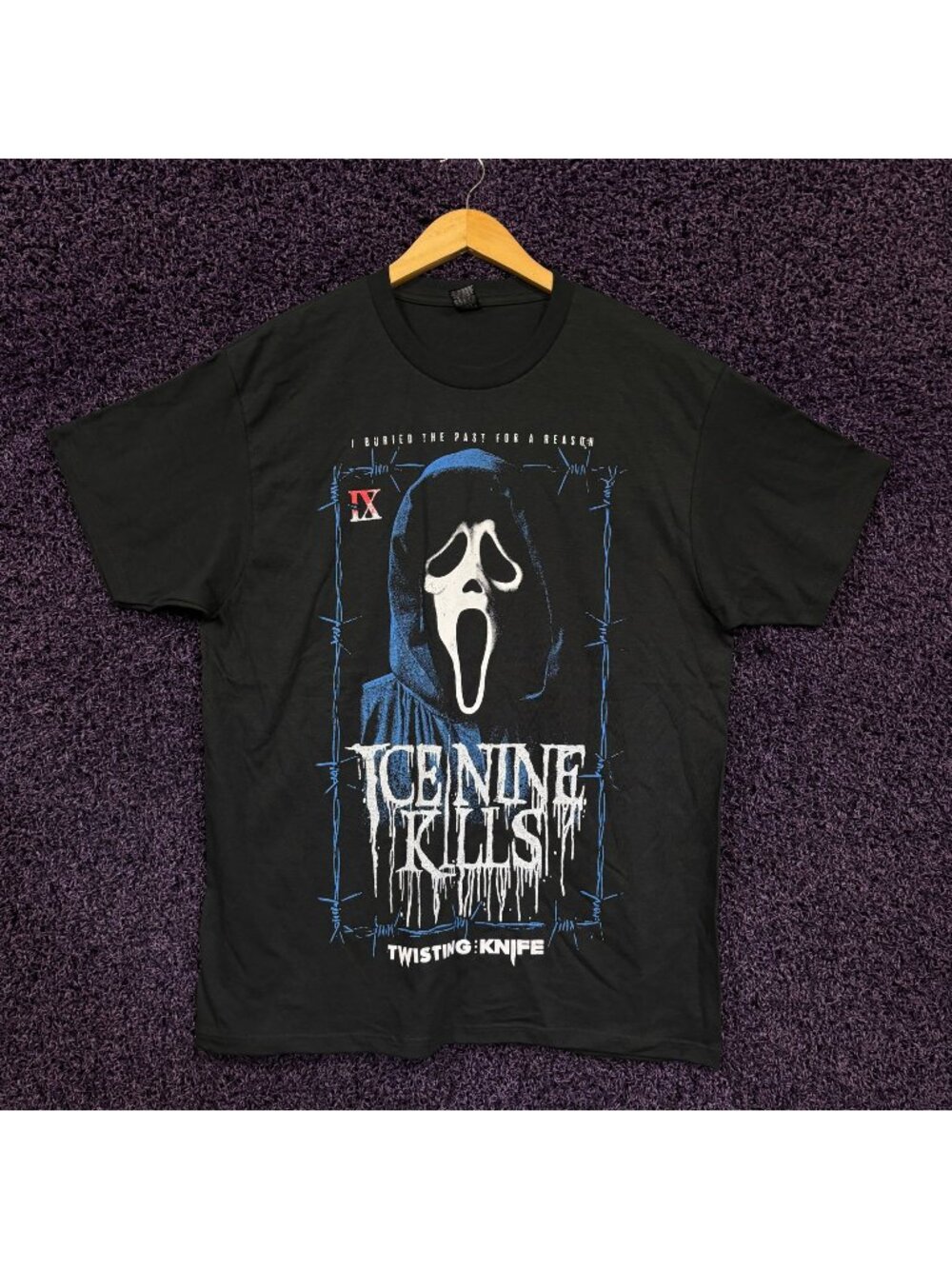 Ice Nine Kills Twisting the Knife Ghost Face T-Shirt Size Large